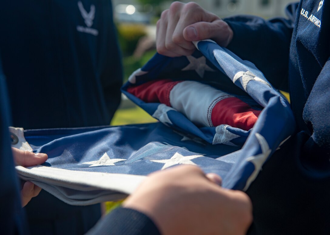 374th SFS Airmen finish Police Week with retreat ceremony