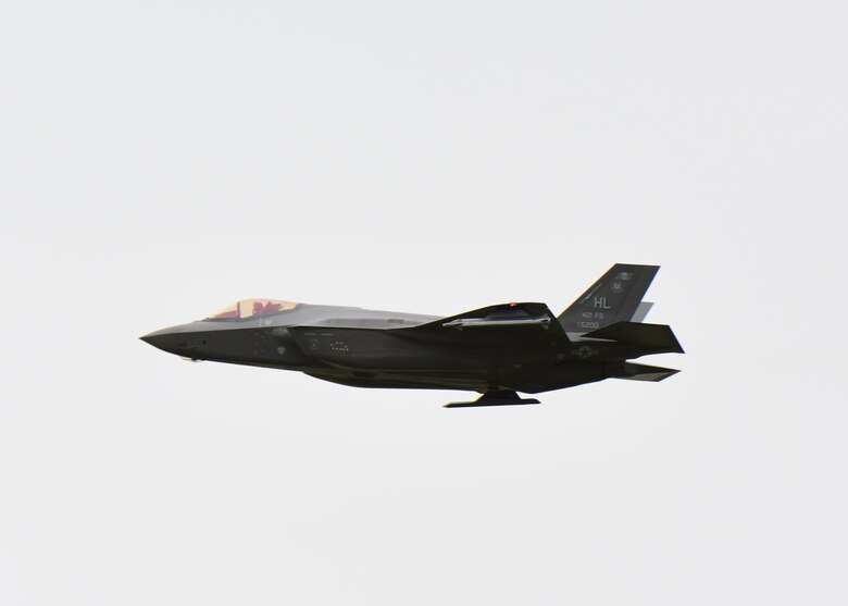 An F-35A Lightning II conducts daily operations during a Theater Security Package at Aviano Air Base, Italy, May 29, 2019.