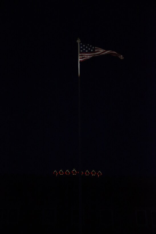 Marines with “The Commandant’s Own,” U.S. Marine Drum and Bugle Corps play a musical ballad during a Friday Evening Parade at Marine Barracks Washington, D.C., May 5, 2019. The hosting official for the evening was the 19th Chairman of the Joint Chiefs of Staff Gen. Joseph F. Dunford, and the guest of honor was Ms. Bonnie Carroll, the president and founder of the Tragedy Assistance Program for Survivors and 2015 Presidential Medal of Freedom recipient.