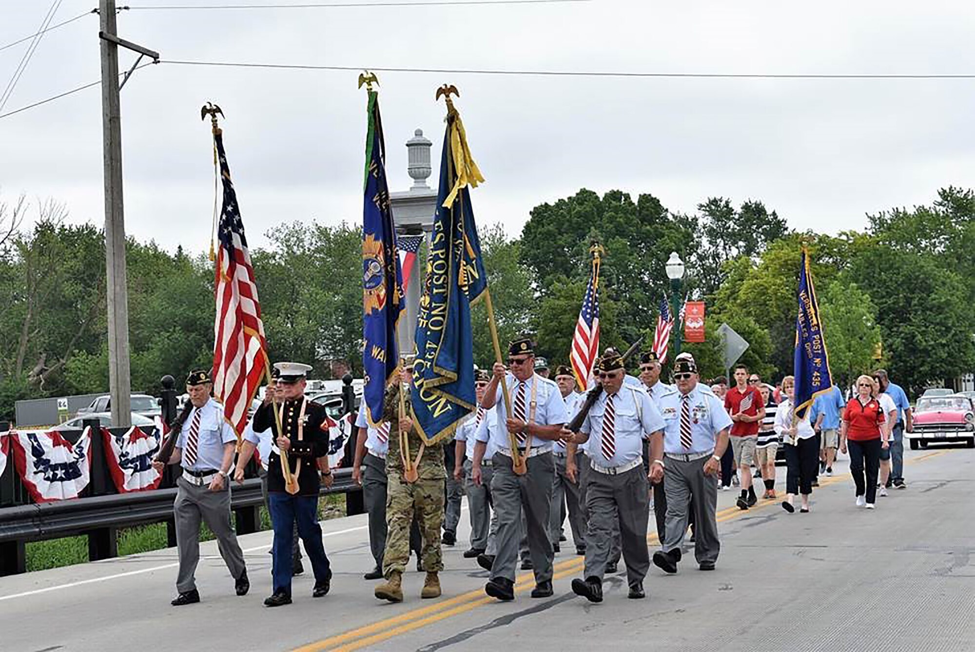 Col. Bryan Runion, 445th Mission Support Group commander, was the guest speaker at the Memorial Day Service for the City of Versailles, Ohio, May 27, 2019.
