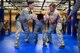 SCHRIEVER AIR FORCE BASE, Colo.—50th Security Forces Squadron personnel practice detainment and apprehension techniques at the 50th SFS Training Facility at Schriever Air Force Base Colorado, October, 9, 2018. The techniques used in the class can be used while on patrol or in the duties of maintaining or providing transport to individuals serving a court martial sentence to confinement. (U.S. Air Force photo by Katie Calvert)