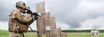 Task Force Carentan Soldiers conduct short range marksmanship training at Gallery 9, Yavoriv, Ukraine.