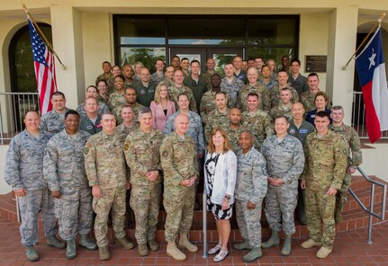 Squadron commanders, directors and superintendents from across the Air Force pose for a group photo at the Air Force’s Personnel Center, Joint Base San Antonio-Randolph May 20 during the third AFPC Squadron Commander Course this year. During the four-day course, members visited with AFPC leaders and subject matter experts to discuss key programs and processes for AFPC’s talent management and care for Airmen and families.