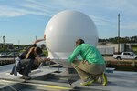 A DIA employee tests wireless telecommunications technologies at Joint Expeditionary Base Little Creek-Fort Story, Virginia, May 2, during Joint Innovation Battle Lab 2019.