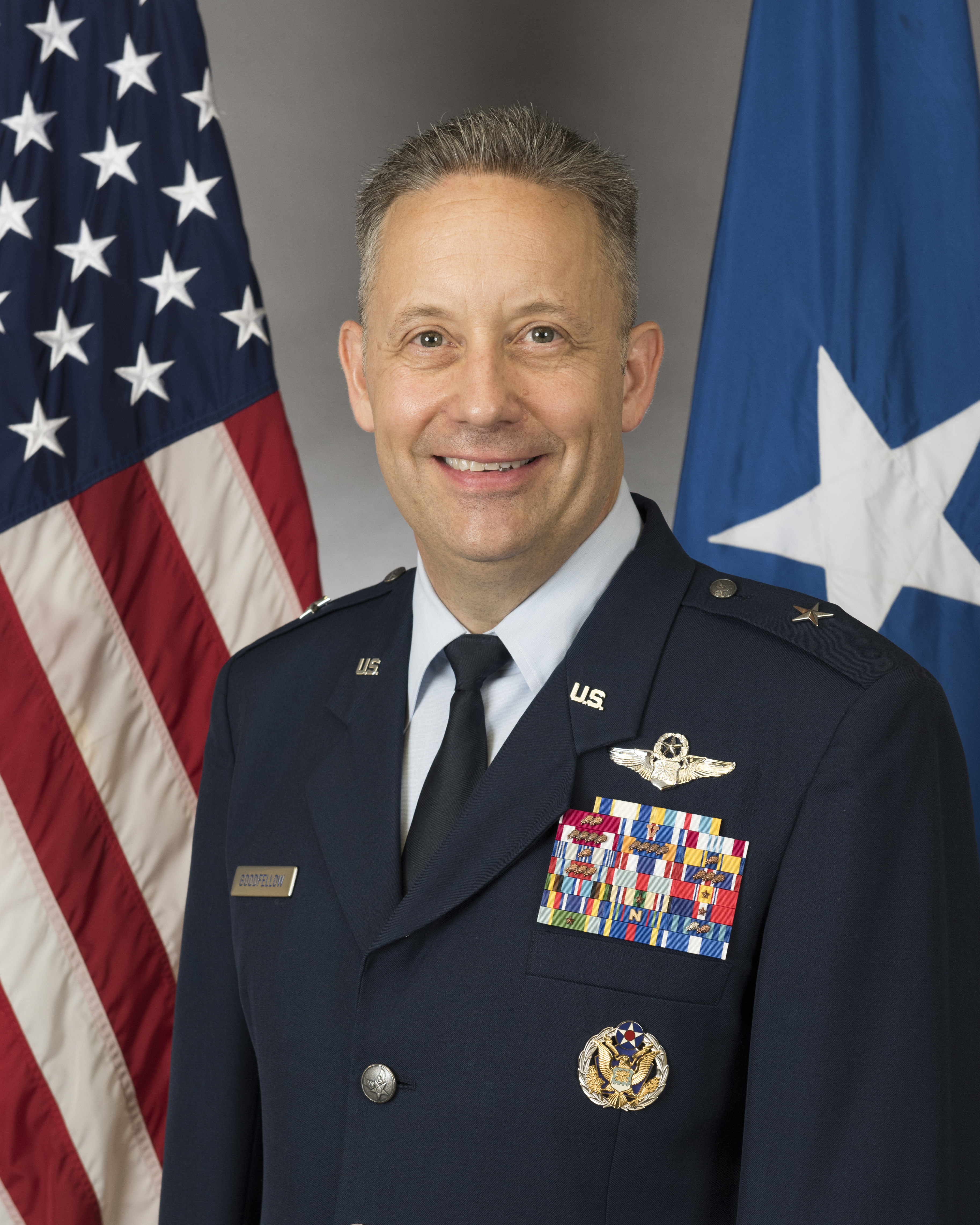 Brigadier General Gerald V Goodfellow U S Air Force Biography Display