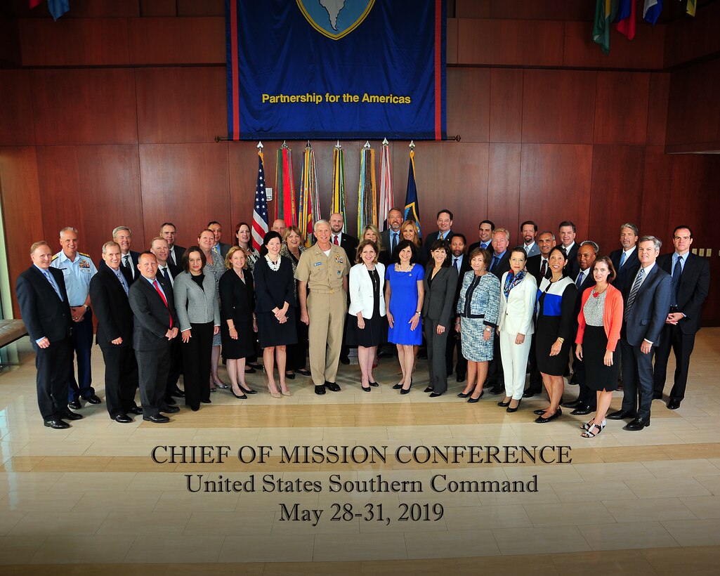 Group photo of attendees of the annual Chiefs of Mission Conference.