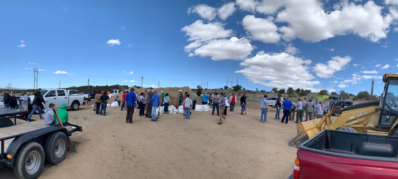 WALSENBURG, Colo. – Approximately 100 community members from Walsenburg, La Veta, and the surrounding area, gathered for a class on sandbagging, April 6, 2019. The class was held by the Readiness and Contingency Operations team from the Albuquerque District Corps of Engineers. High flows are expected this year, as a result of heavy snow pack, and an abundance of rain, in New Mexico.