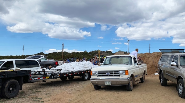 WALSENBURG, Colo. – Approximately 100 community members from Walsenburg, La Veta, and the surrounding area, gathered for a class on sandbagging, April 6, 2019. The class was held by the Readiness and Contingency Operations team from the Albuquerque District Corps of Engineers. High flows are expected this year, as a result of heavy snow pack, and an abundance of rain, in New Mexico.