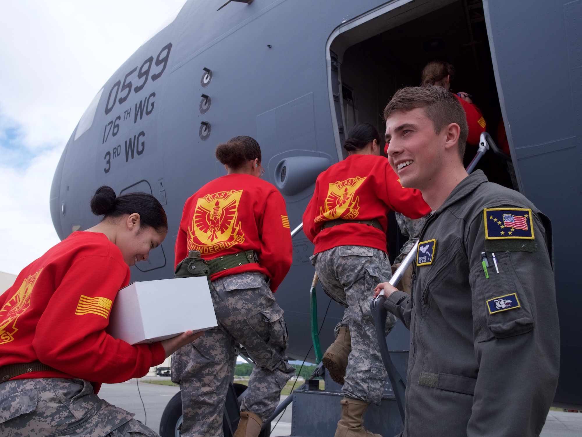 176th Wing Airmen host Junior ROTC cadets.