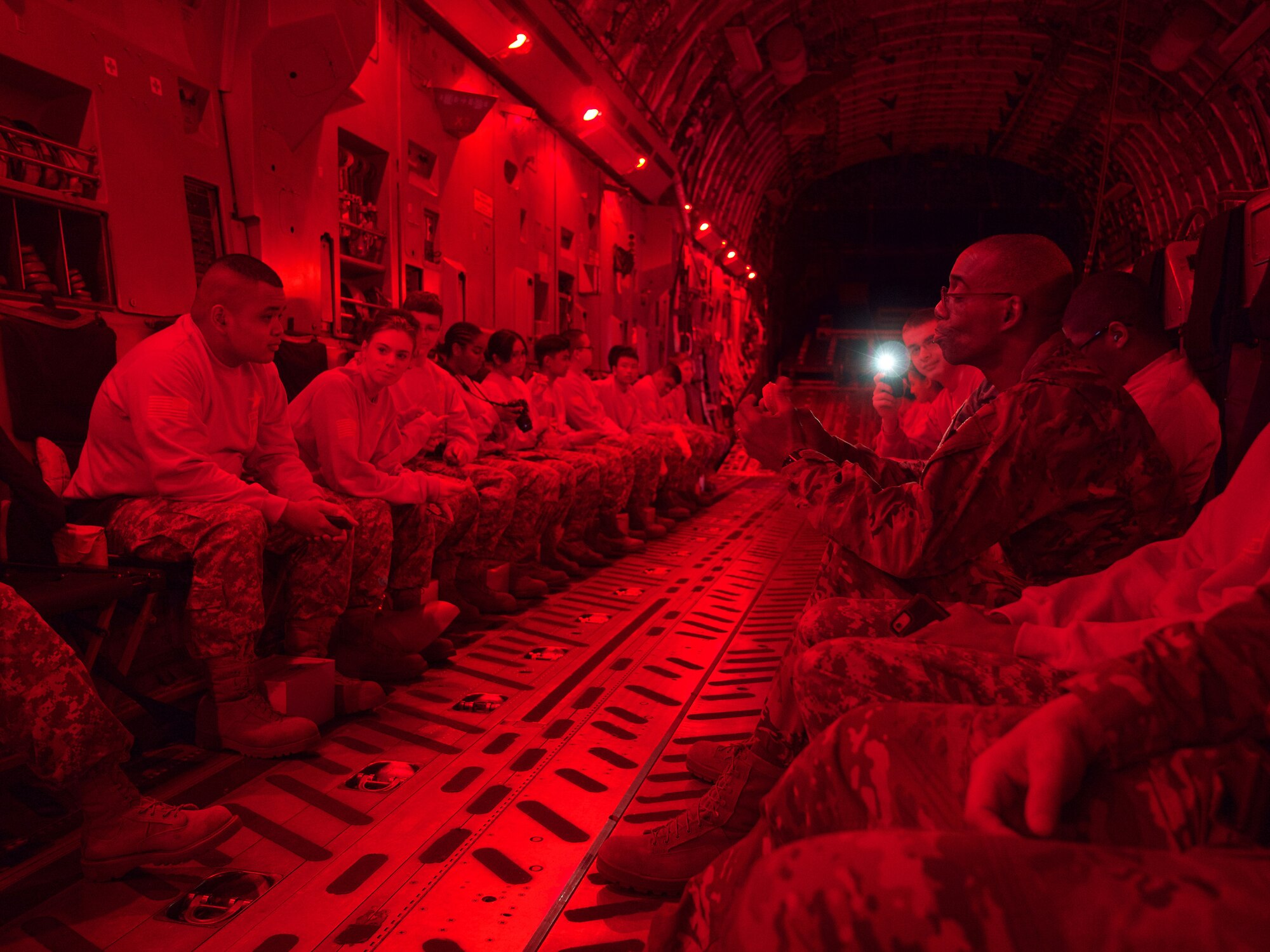 176th Wing Airmen host Junior ROTC cadets.