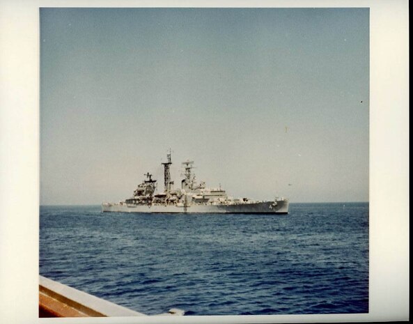 U.S.S. Little Rock, Sixth Fleet Flagship, arrives to assist U.S.S. Liberty