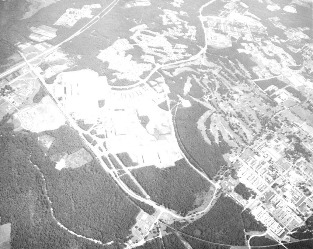 Aerial view of the National Security Agency