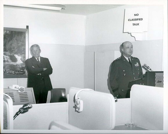 NSA Directors Lieutenant General Marshall S. Carter and VADM Laurence H. Frost