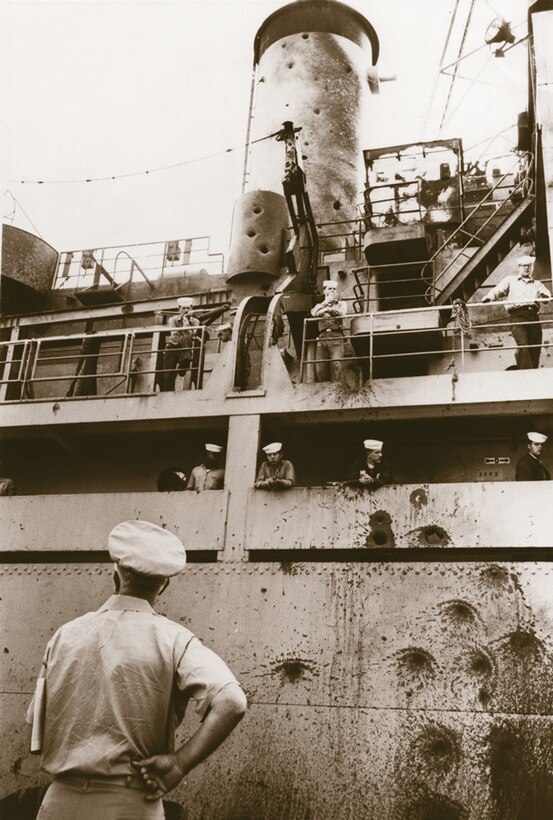 The U.S.S. Liberty in Drydock, Malta 1967