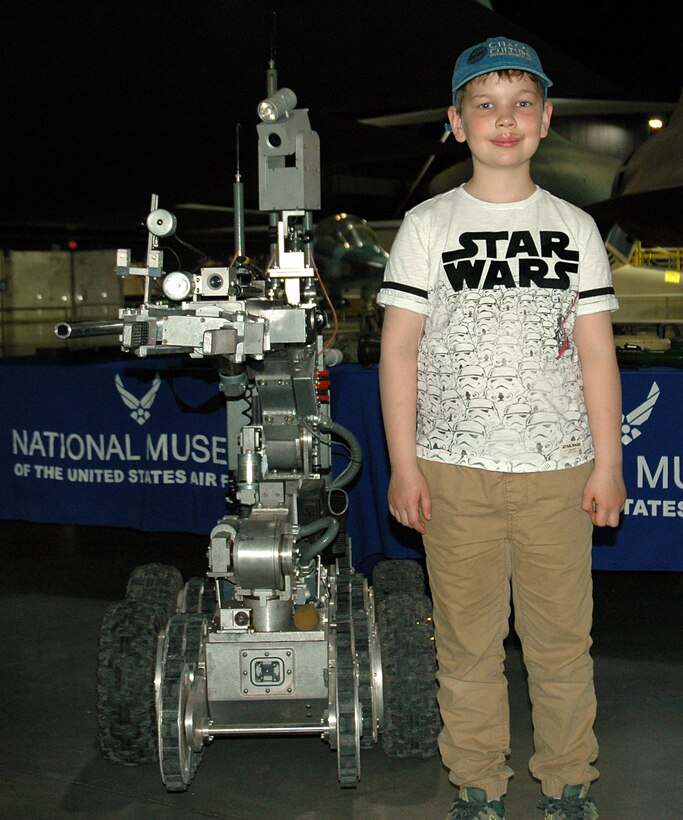 DAYTON, Ohio -- Youth participate in aerospace demonstration stations during Family Day on May 18, 2019, at the National Museum of the U.S. Air Force. (U.S. Air Force photo)