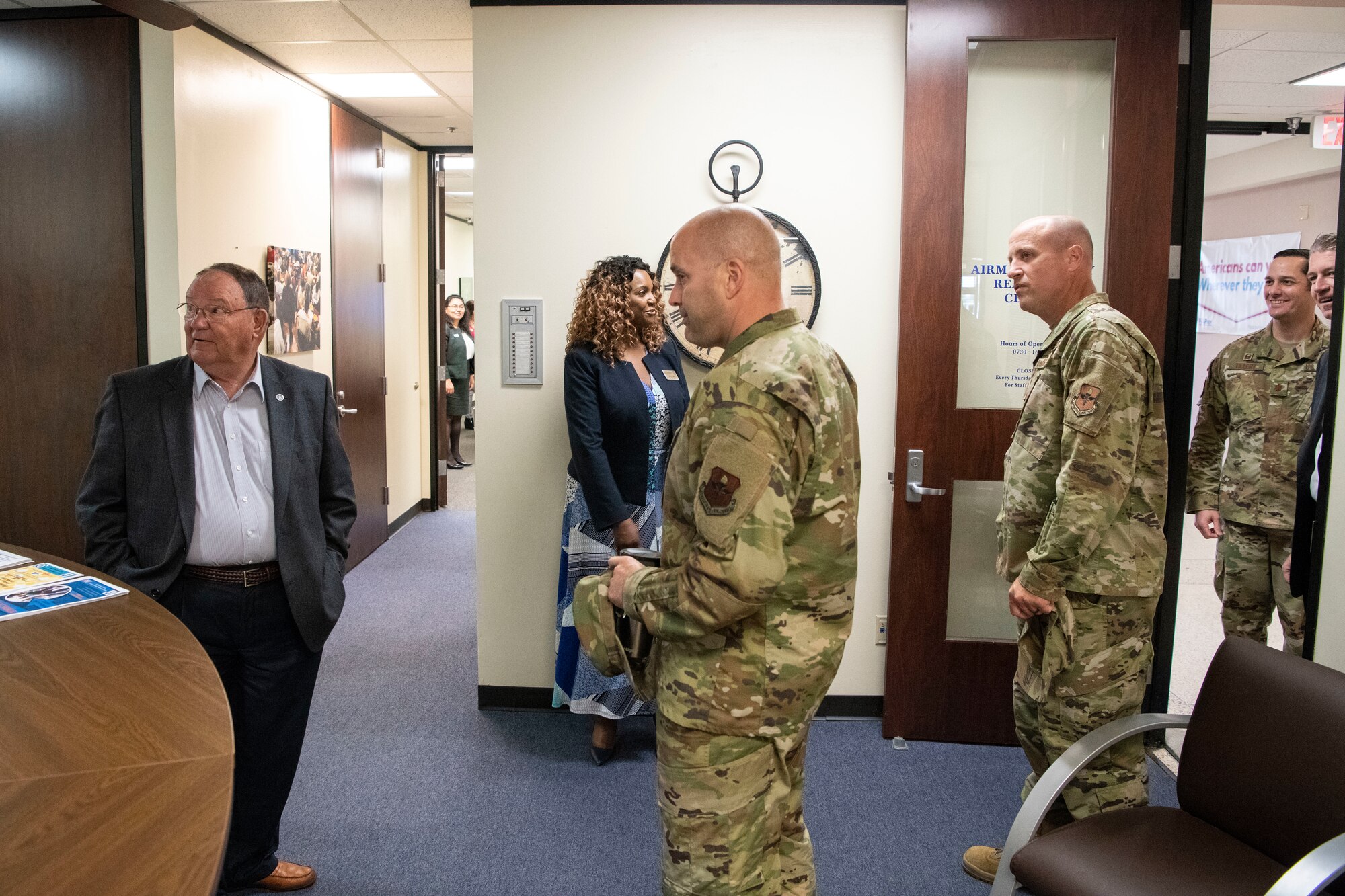 Retired general and ODVA Director arrive at Altus AFB.