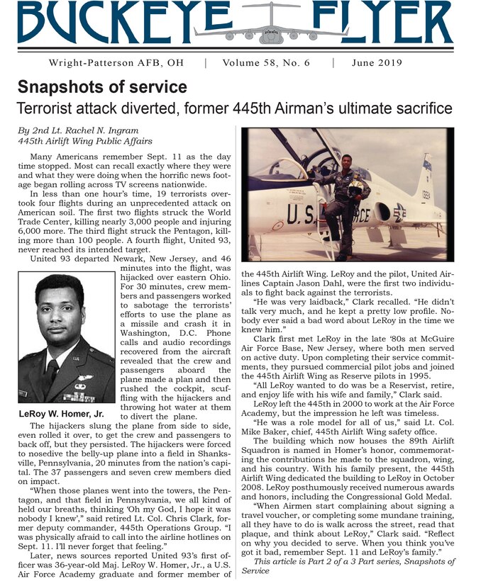 The June 2019 issue of the Buckeye Flyer is now available. The official publication of the 445th Airlift Wing includes eight pages of stories, photos and features pertaining to the 445th Airlift Wing, Air Force Reserve Command and the U.S. Air Force.