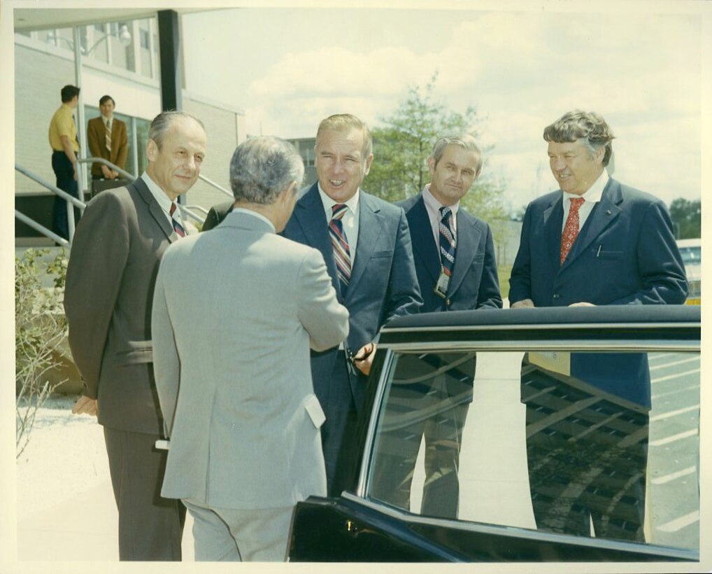 NSA Deputy Director Dr. Louis Tordella and Maryland Governor Marvin Mandel