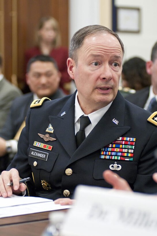 NSA Director GEN Keith B. Alexander, USA, providing congressional testimony to the House Committee on Armed Services
