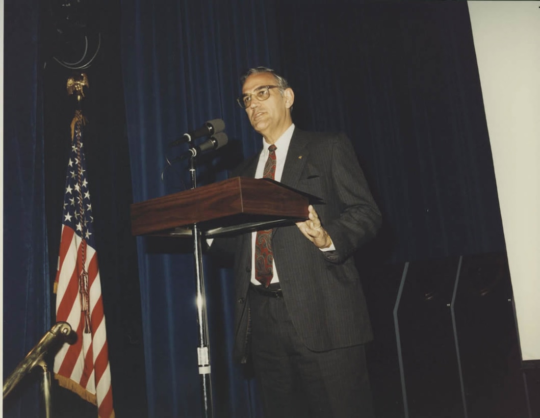 NSA Deputy Director Robert L. Prestel at the World Wide Awards Ceremony