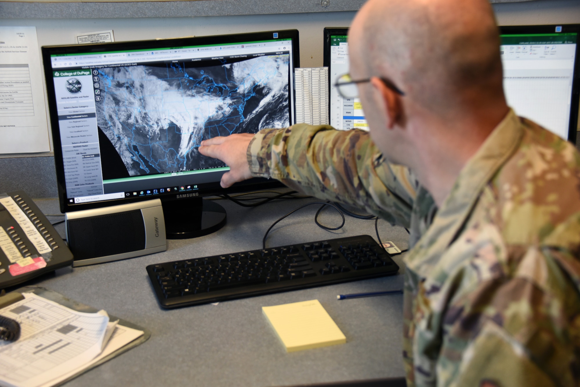 Master Sgt. Mark Bryson, 80th Operations Support Squadron Weather Flight chief