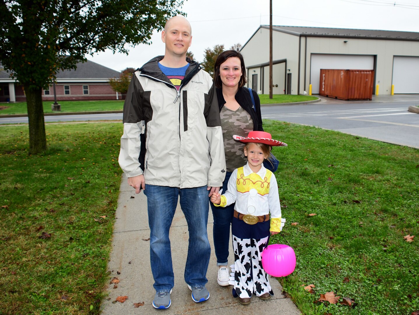 Parade goers in Defense Distribution Center Susquehanna’s annual “Spooktacular” Halloween Parade step off dressed to impress