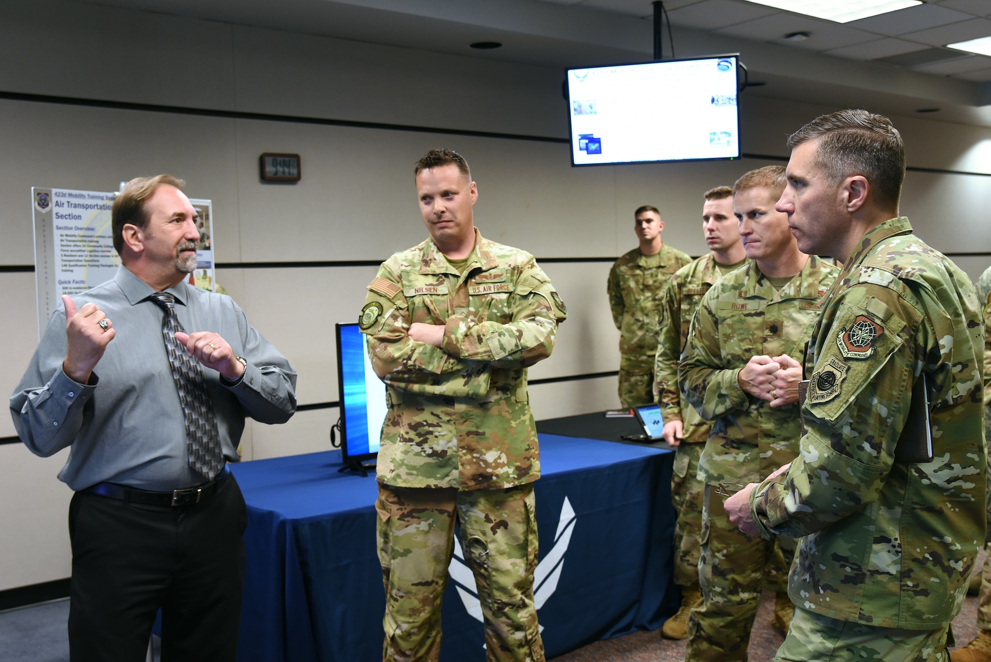 U.S. Air Force Expeditionary Center vice commander receives firsthand glimpse into U.S. Air Force Expeditionary Operations School training