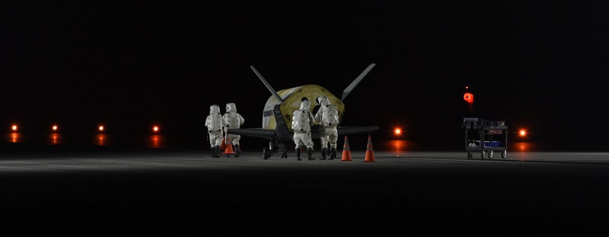 The Air Force’s X-37B Orbital Test Vehicle Mission 5 successfully landed