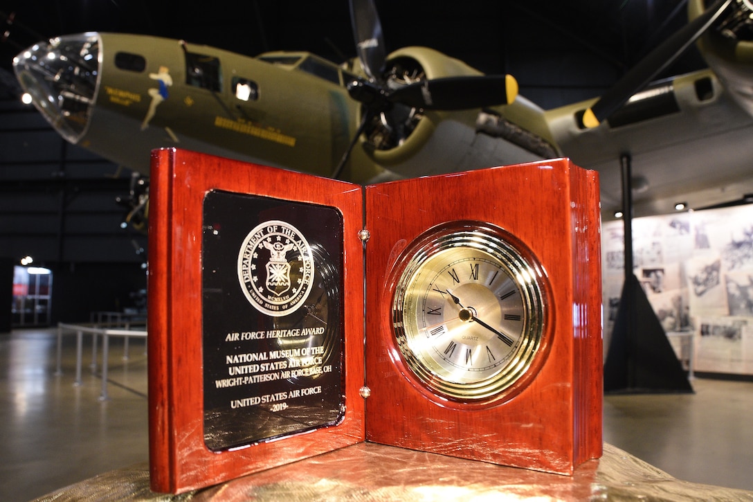 The Memphis Belle has been named by the U.S. Air Force History and Museums Program as a recipient of the 2019 Air Force Heritage Award for its restoration by the National Museum of the U.S. Air Force, Wright-Patterson Air Force Base. (U.S. Air Force photo/Ken LaRock)