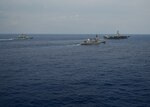 191025-N-DL524-2026 PHILIPPINE SEA (Oct. 25, 2019) Sailors from the Japan
Maritime Self Defense Force observe flight operations while embarked aboard
the aircraft carrier USS Ronald Reagan (CVN 76) during a bilateral exercise.
Ronald Reagan is forward-deployed to the U.S. 7th Fleet area of operations
in support of security and stability in the Indo-Pacific region. (U.S. Navy
photo by Mass Communication Specialist 3rd Class Erica Bechard)