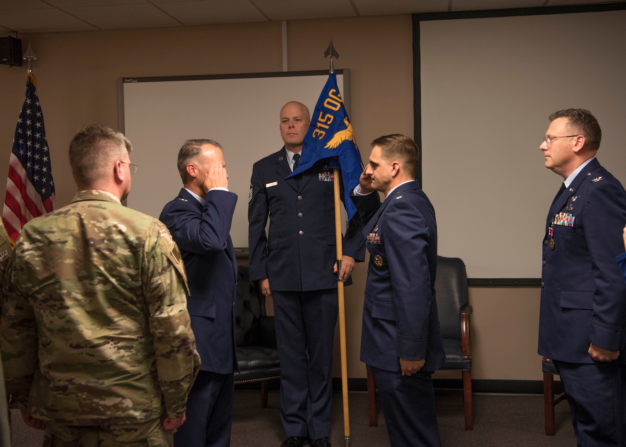 4th Combat Camera's Change of Command November 2, 2019, at JB Charleston, SC. Farewell Col. Chad Gibson and welcome Lt. Col. Brian Lewis.(U.S. Air Force photo/Senior Airman William Brugge)
