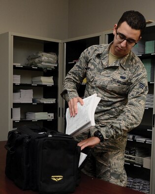 Senior Airman Wally Jniyah, 445th Operations Support Squadron combat crew communications, is the 445th Airlift Wing November 2019 Spotlight Performer.