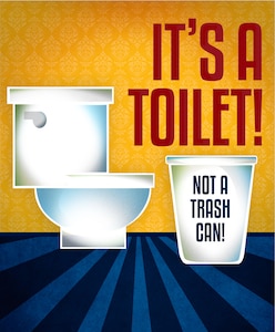 Sewers are designed to take away wastewater from sinks and baths, as well as toilet paper and human waste flushed down the toilet. But hundreds of people cause blockages in sewers or damage to the environment by putting trash down the toilet.