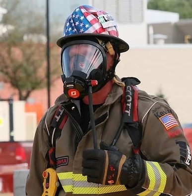 Master Sgt. Sean Sullivan, 445th Civil Engineer Squadron, assistant fire chief of operations, competes during recent FireFit World events. Competing against 400 individuals from five different countries at the FireFit World Championships, Sullivan was named world champion in the chief’s division.