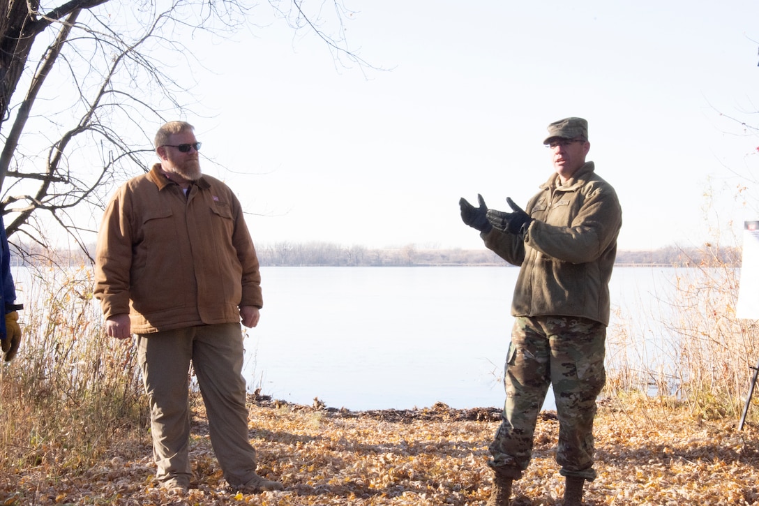 Col. Jansen at Marsh Lake Environmental Restoration Project