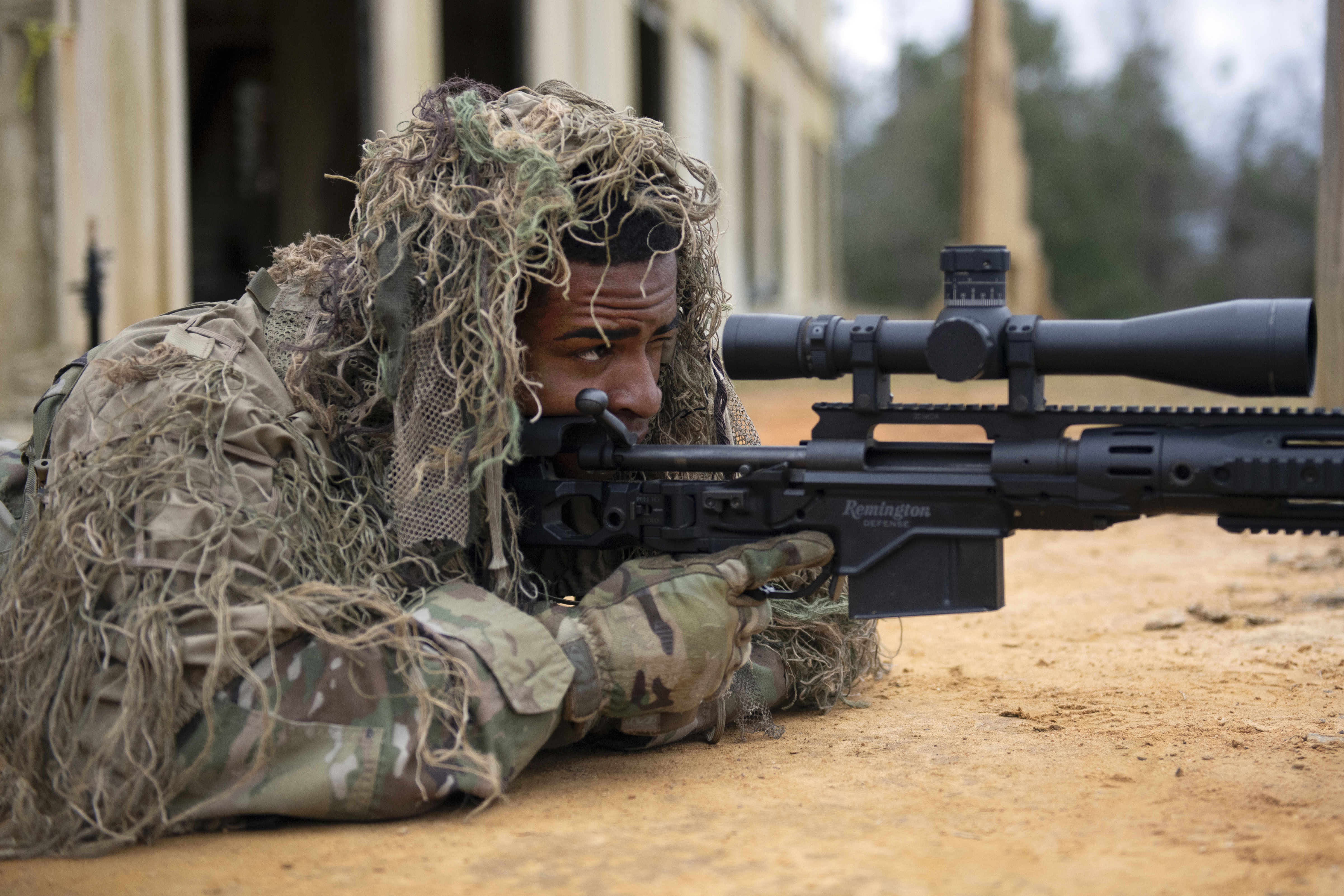 US Army sniper equipment.