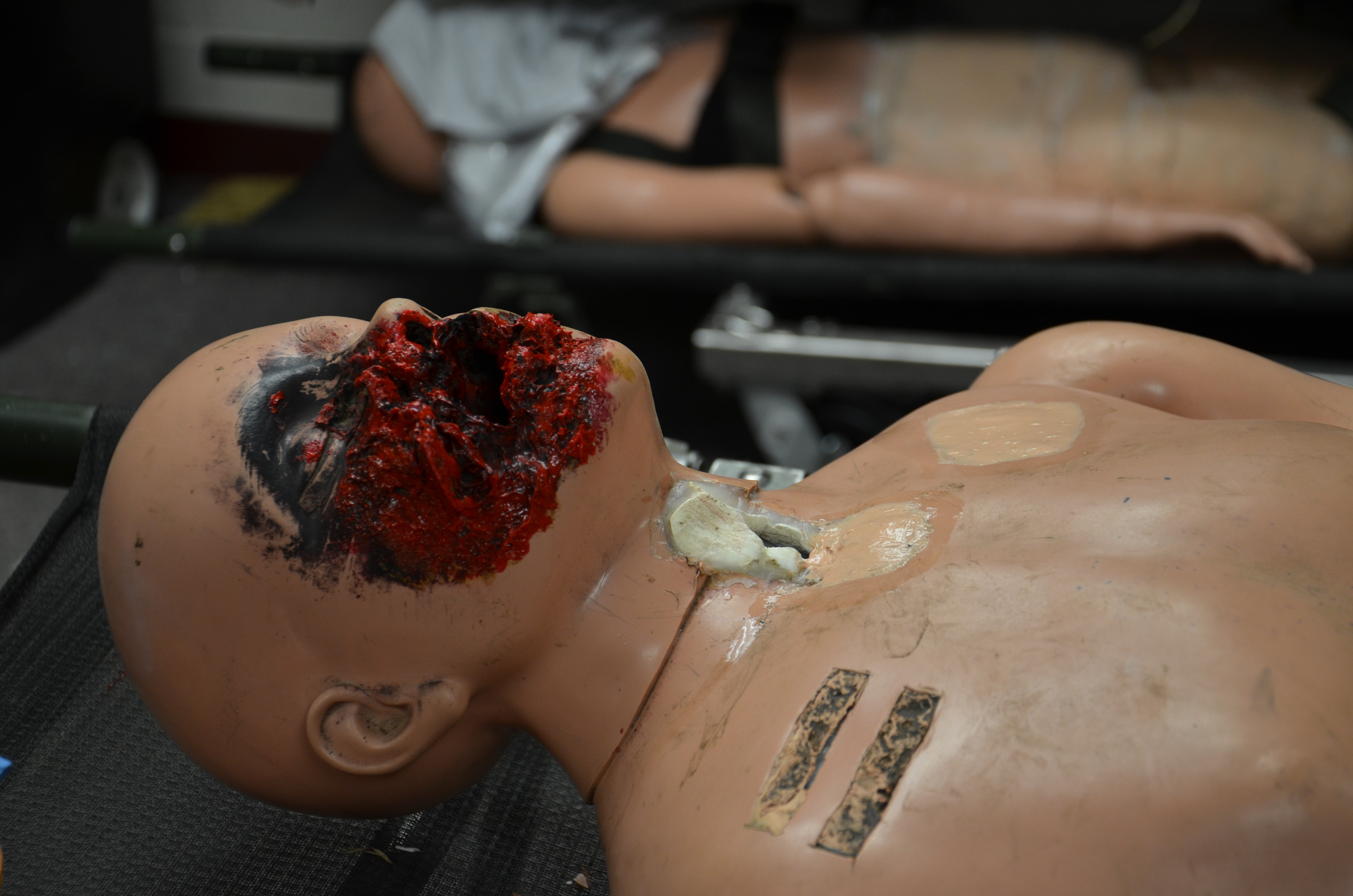 The art of moulage: METC combat medic manikins simulate realistic