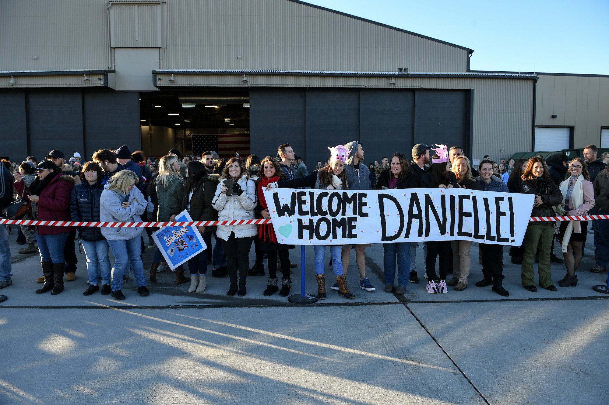 Airmen from the active duty 388th and Reserve 419th Fighter Wings return home on Nov. 1, 2019, following a six-month deployment to Al-Dhafra Air Base, United Arab Emirates. The 4th Fighter Squadron's deployment was the first F-35A Lightning II combat deployment. The Airmen supported the United States Air Force Central Command Mission in Region. (U.S. Air Force photo by R. Nial Bradshaw)