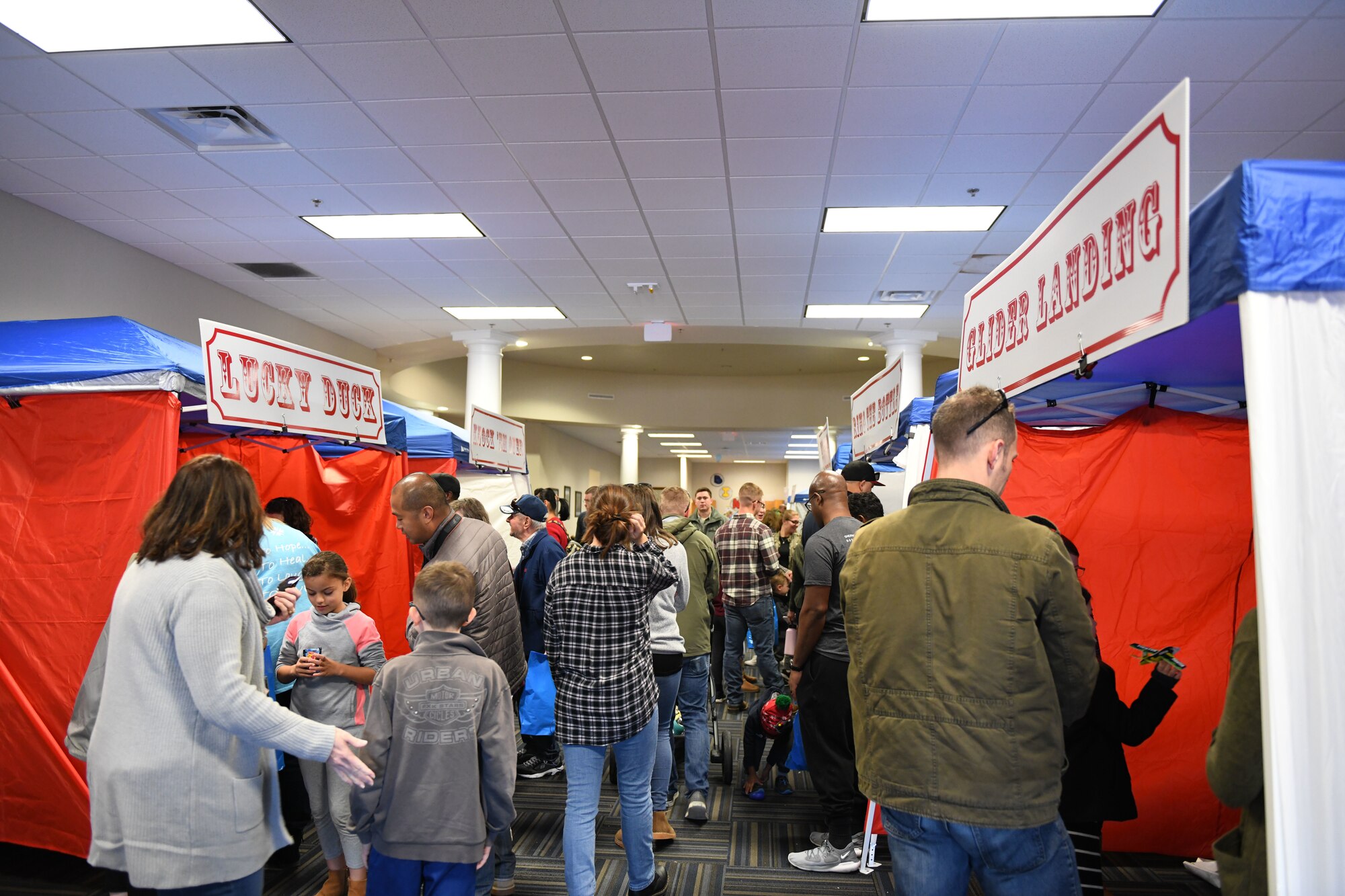 families at an event