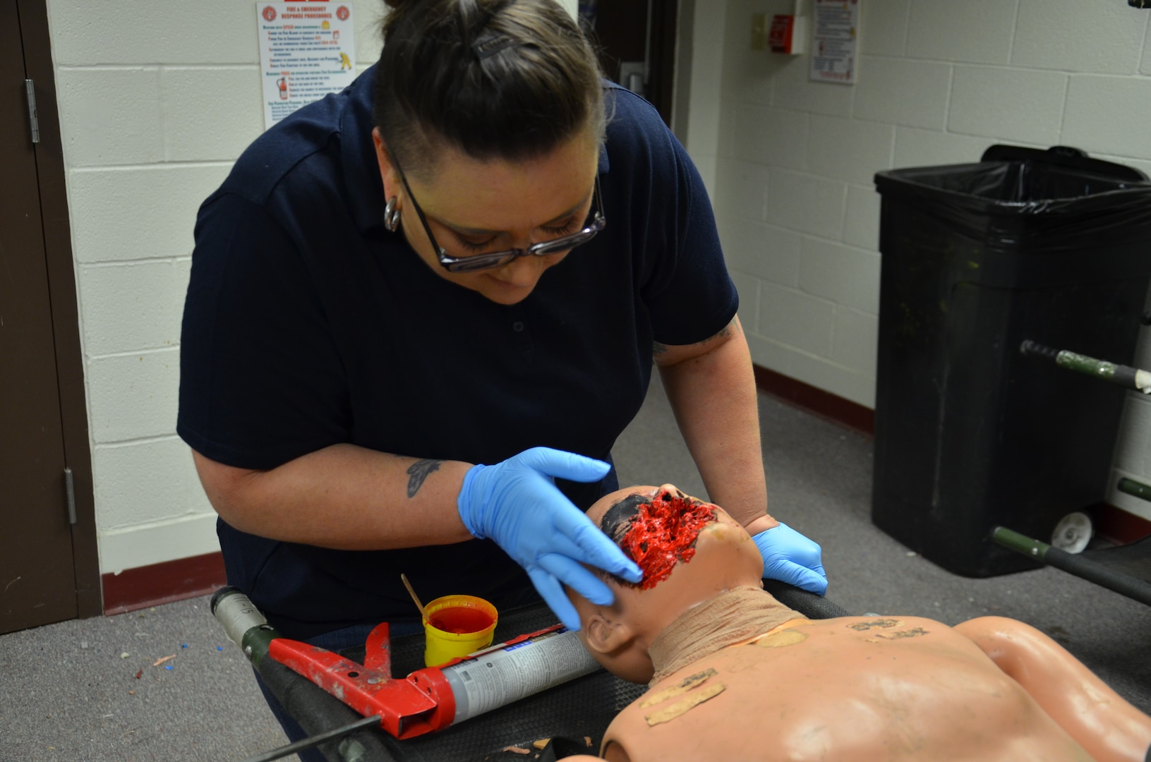 The art of moulage: METC combat medic manikins simulate realistic