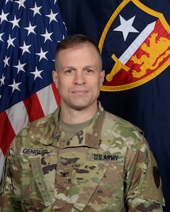 Brigade Commander Col Miles T. Gengler, OCP Uniform