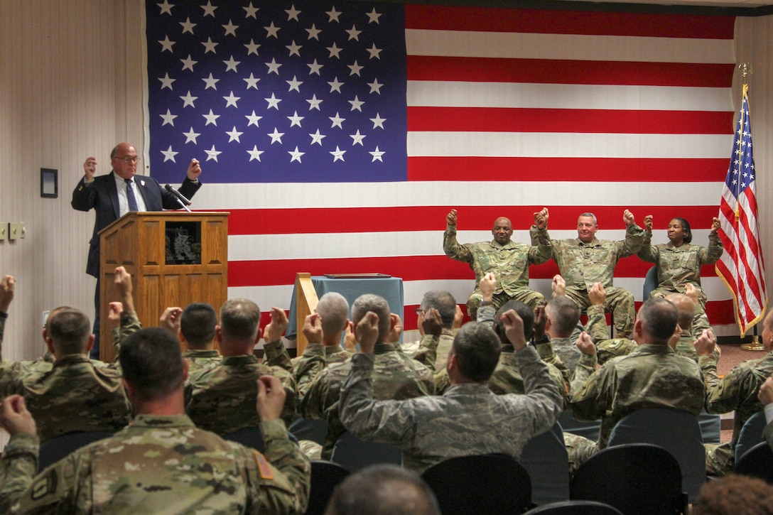 On Sunday, November 03, 2019, the Delaware National Guard held its Camp Honoree Ceremony on the grounds of the 193rd Regional Training Institute at Bethany Beach.