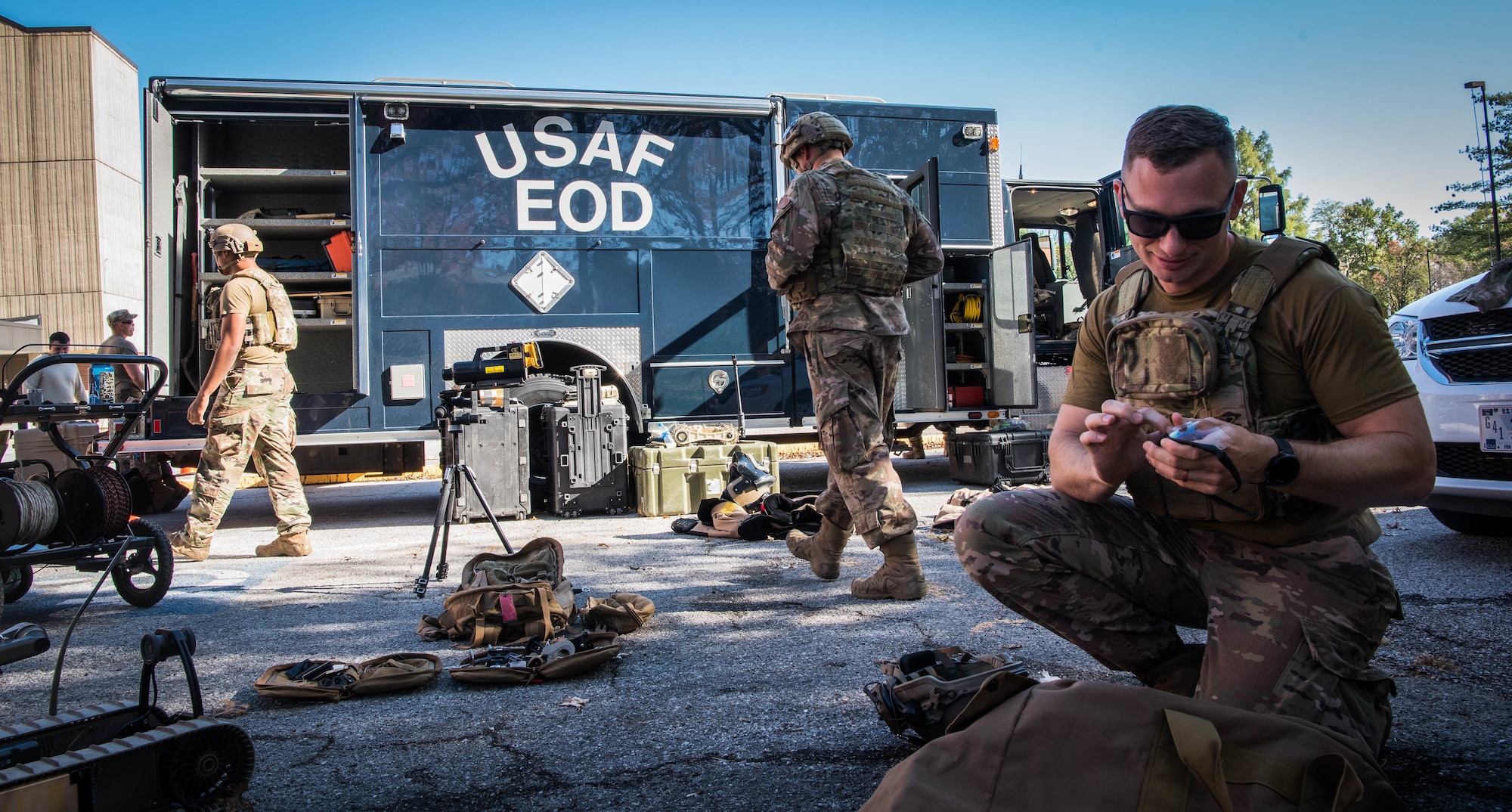 EOD team prepares for training