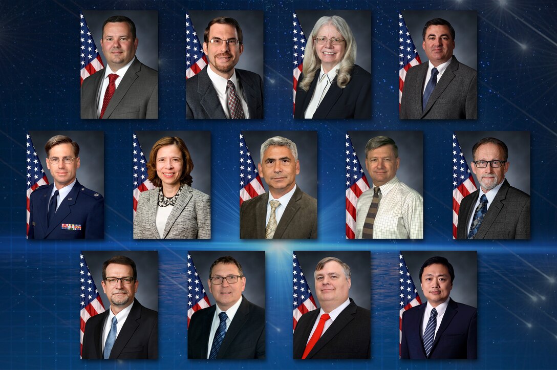 The Air Force Research Laboratory will honor 21 scientists and engineers Nov. 13 for their outstanding career accomplishments during the laboratory’s 2019 Fellows and Science and Engineering Early Career Awards Banquet at the National Museum of the United States Air Force. This group, which is the largest in AFRL history, includes 13 AFRL fellows and eight Science and Engineering Early Career Award winners. (U.S. Air Force photo illustration/Patrick Londergan)