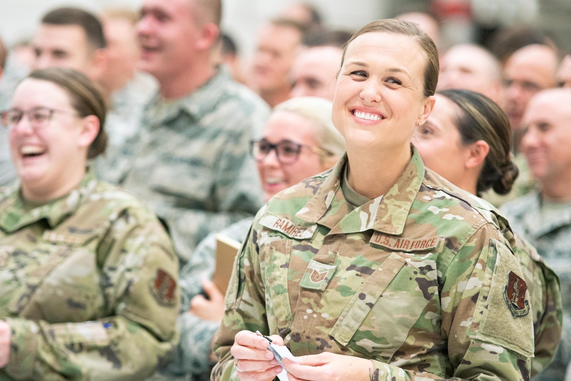 Missouri Airmen conduct a Resilience Tactical Pause