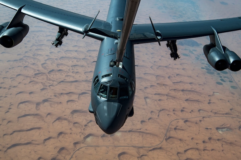 B-52H Stratofortress receives fuel
