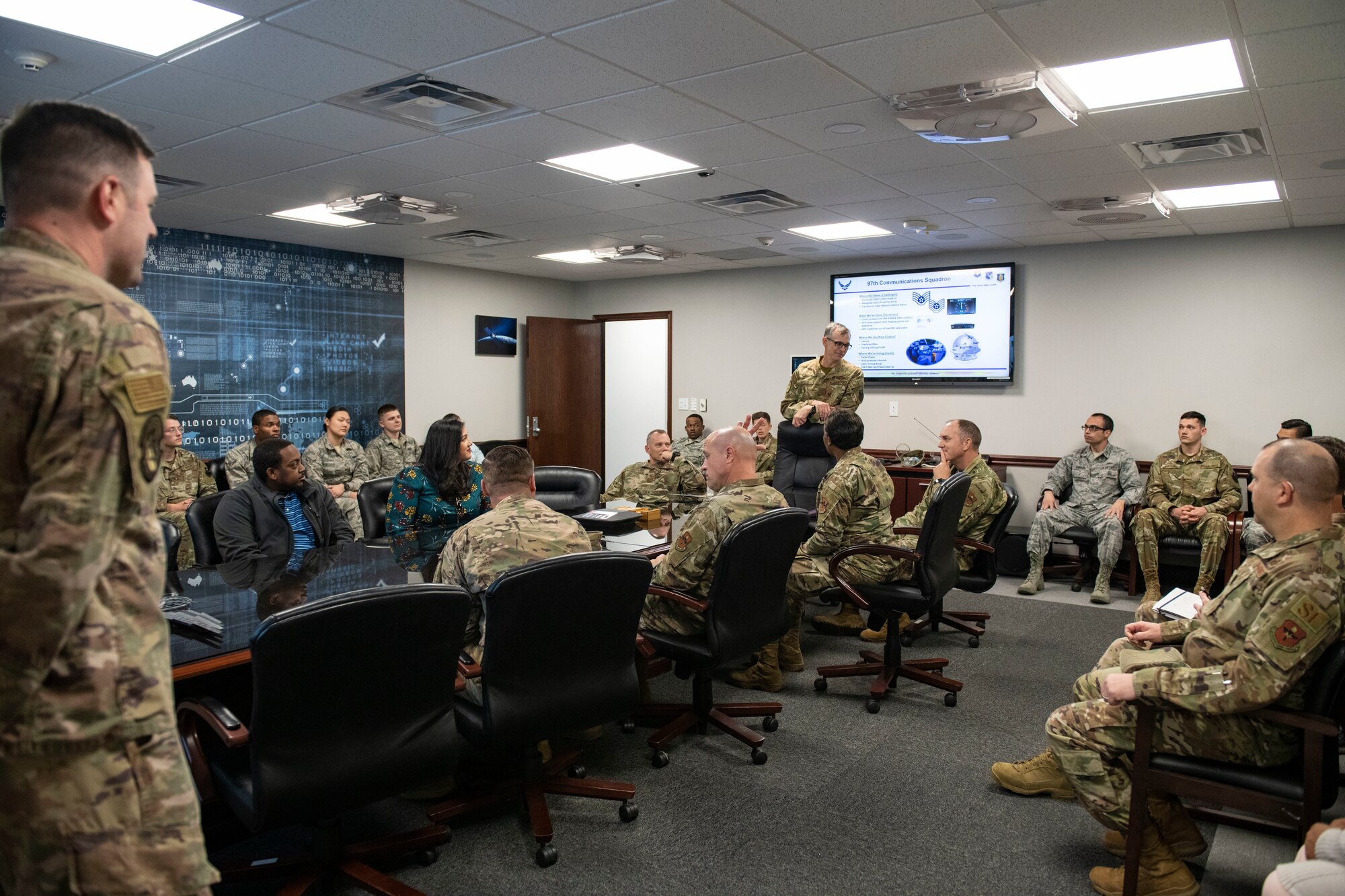 Mobility’s Hometown welcomed distinguished guests, Maj. Gen. Craig Wills and Chief Master Sgt. Erik Thompson.