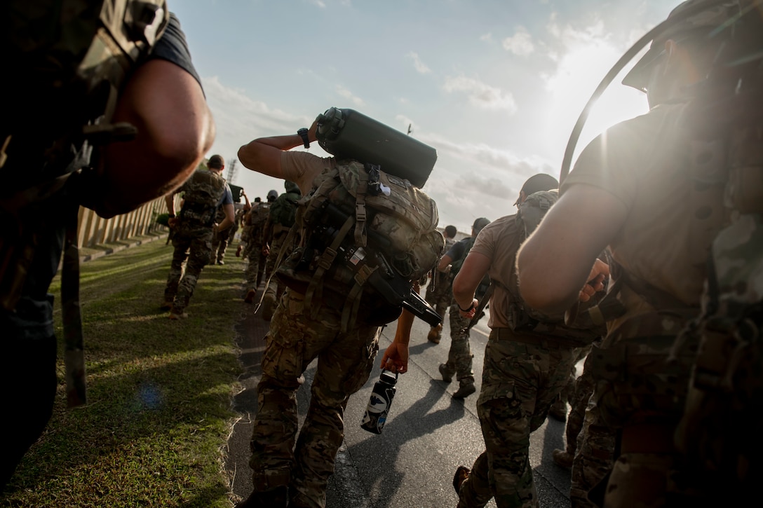 Memorial ruck march