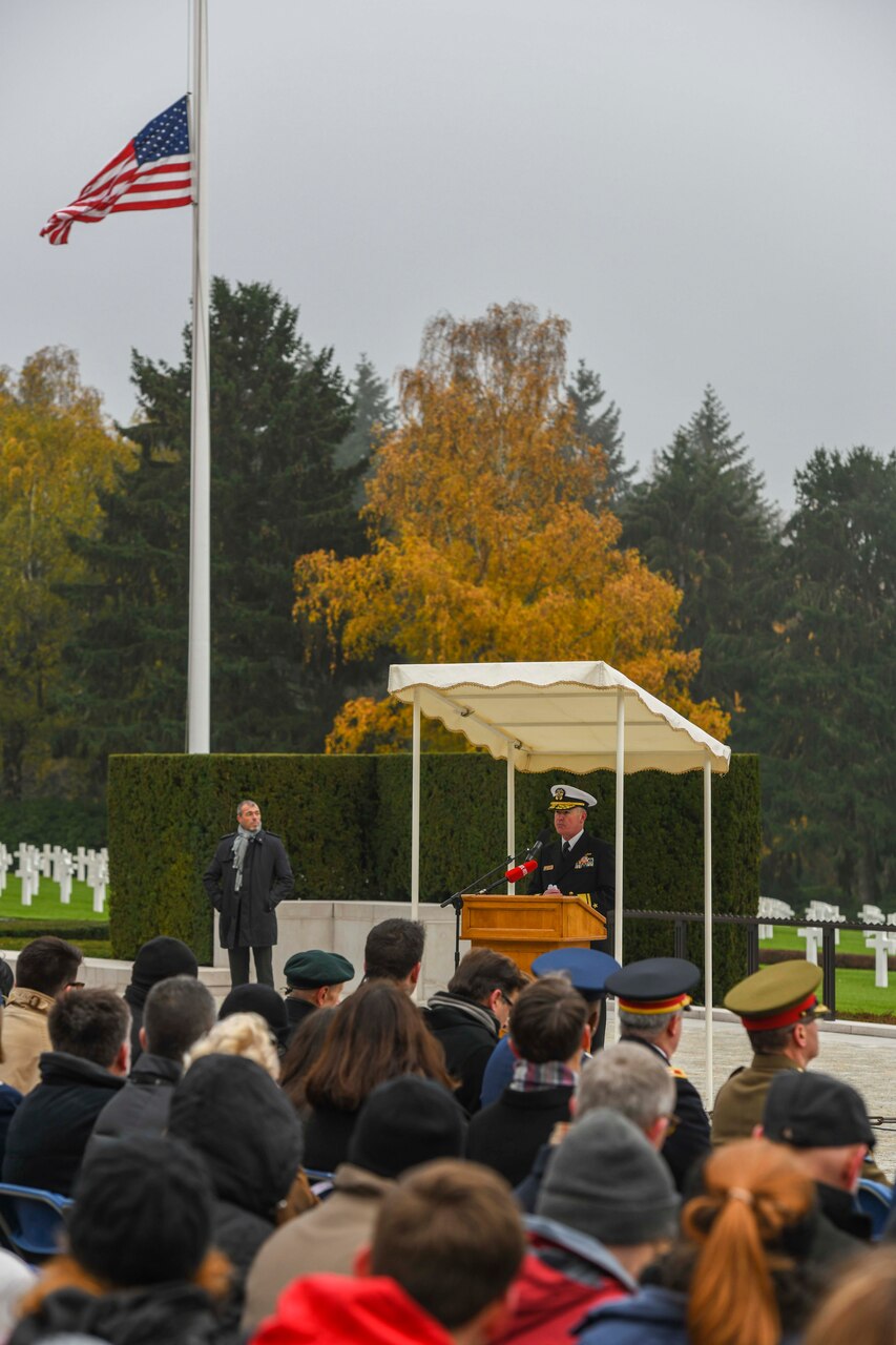 Veterans Day; Luxembourg American Cemetery and Memorial; Luxembourg; U.S. Naval Forces Europe-Africa;