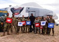 A photo of airmen cheering in the audience during an airing of ESPN's "First Take".